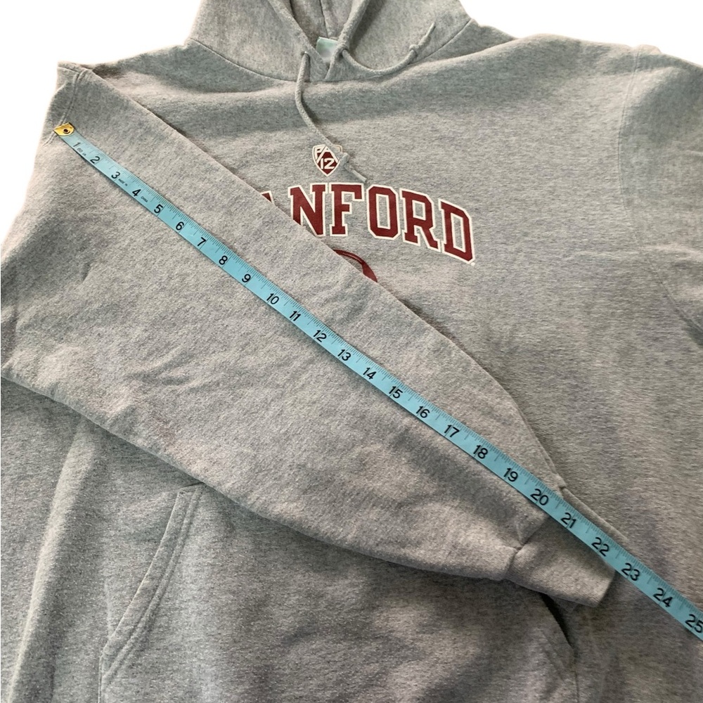Champion Gray Stanford Soccer Hoodie Sweatshirt - Picture 4 of 8
